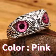 Fashion Charm Vintage Owl Ring for Men Women