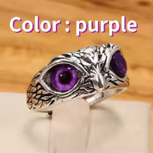 Fashion Charm Vintage Owl Ring for Men Women