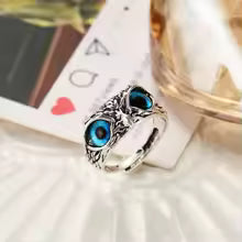 Fashion Charm Vintage Owl Ring for Men Women